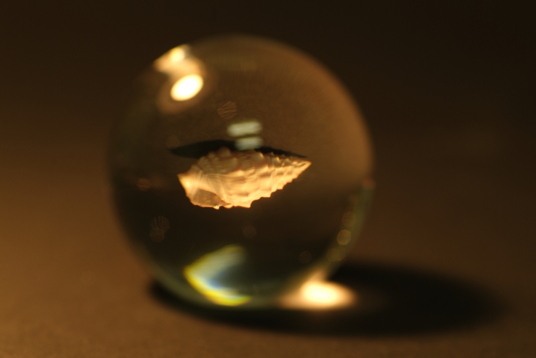 Crystal Ball with Shell Inside