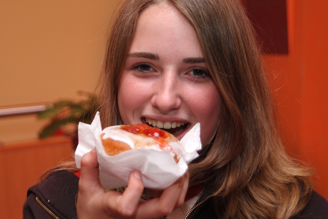 Girl Having a Donut