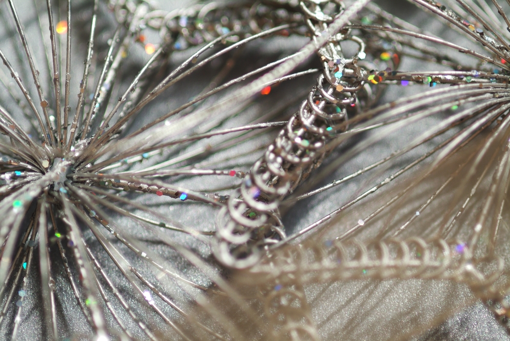 Christmas Ornaments: Silver Pine 