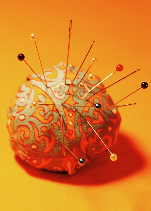 Pin Cushion with Pins in It