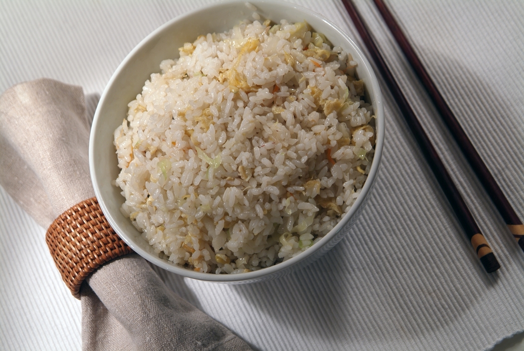 Japanese Rice with Chopsticks