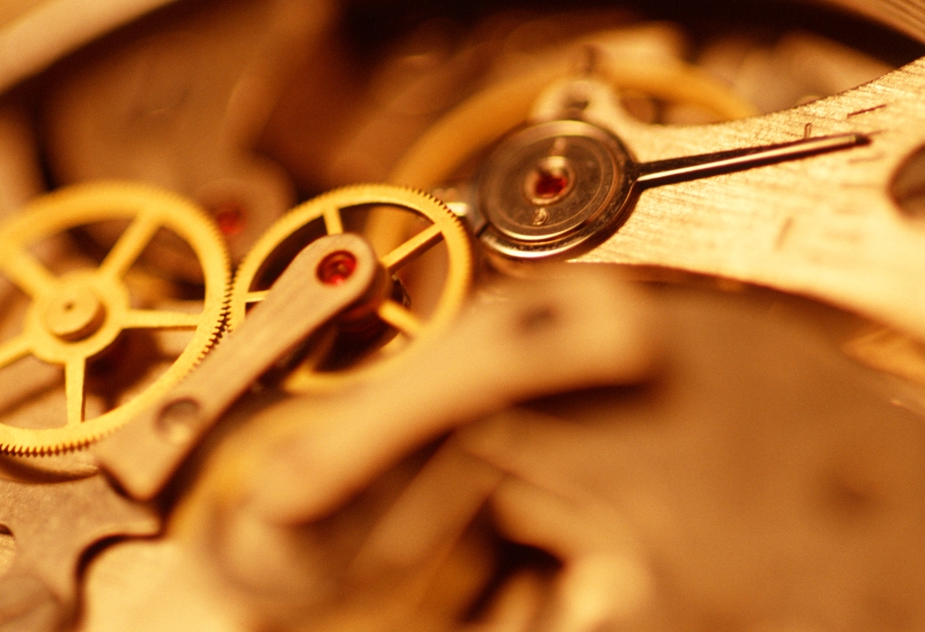 Close-Up Watch Gears