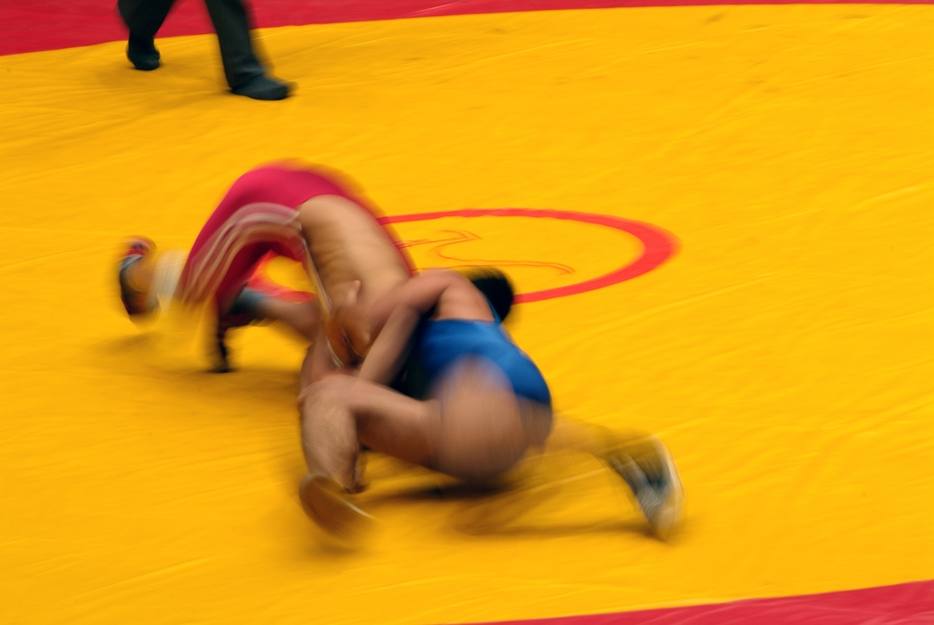 Wrestler Wrestling in Competition