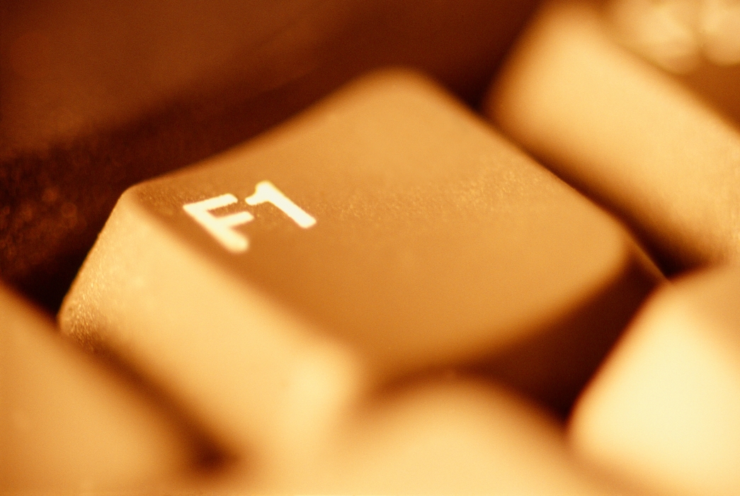 Laptop Keyboard - Close-Up Help Key ( F1 )