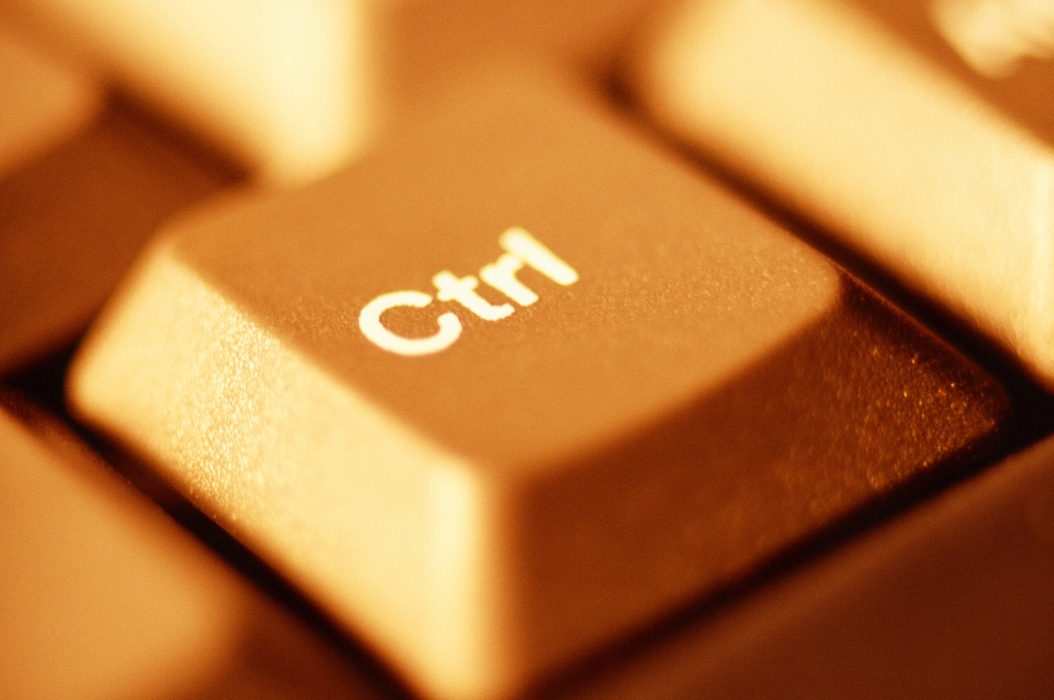 Laptop Keyboard - Close-Up "Ctrl" Key