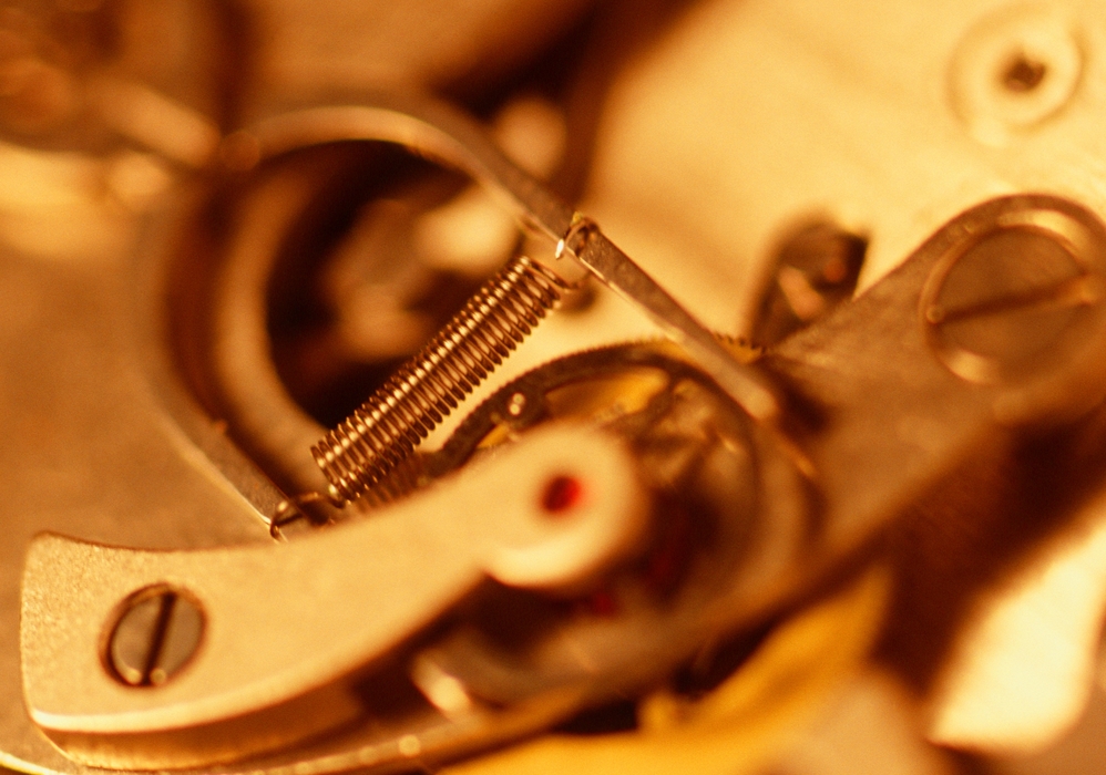 Close-Up Watch Gears