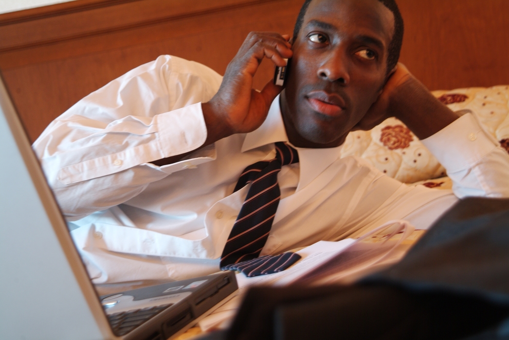 Businessman Talking on Phone