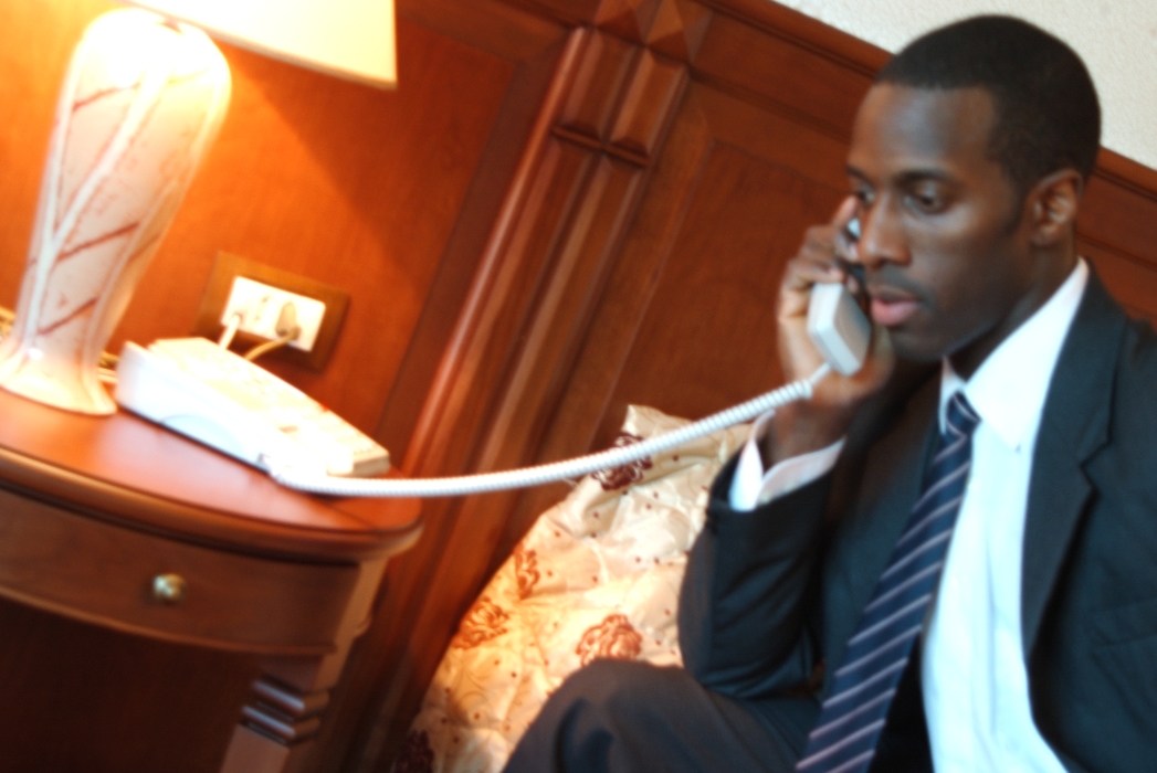 Businessman Talking on Phone