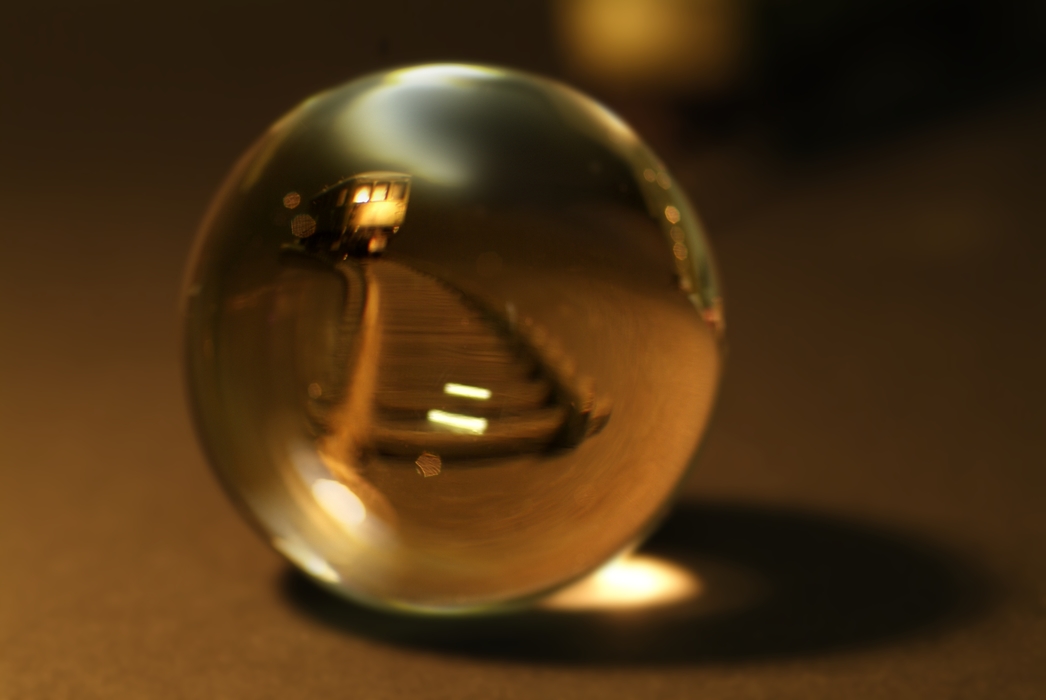 Crystal Ball with Train Inside