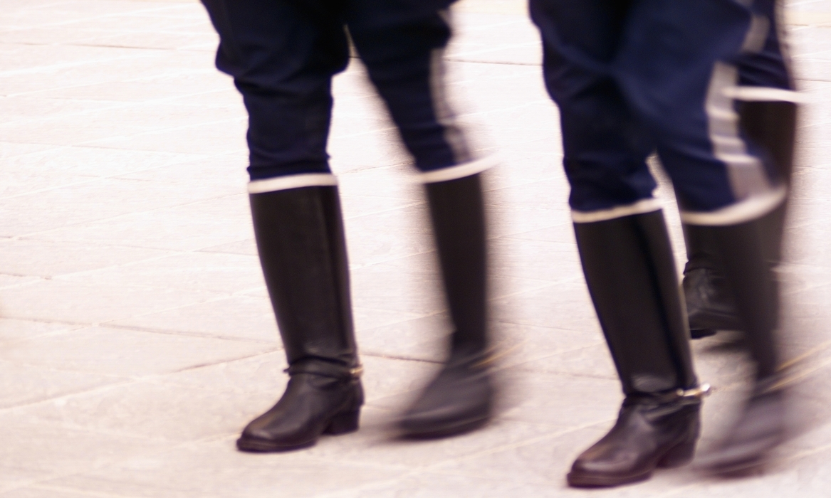 Military Boots Walking