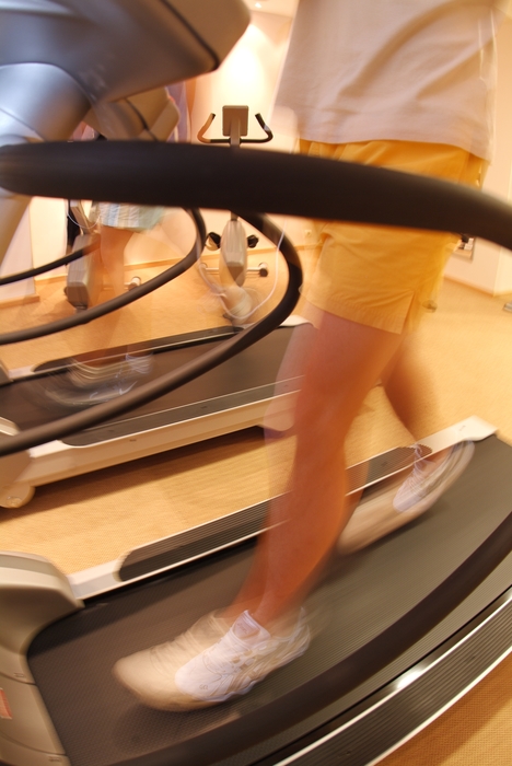 Man Running on a Treadmill