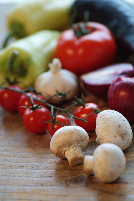 Tomatoes, Sweet Peppers, Mushrooms & Garlic