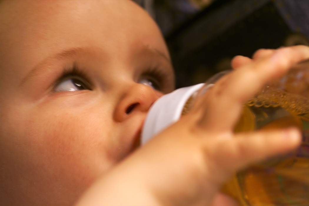 Baby Drinking From Bottle