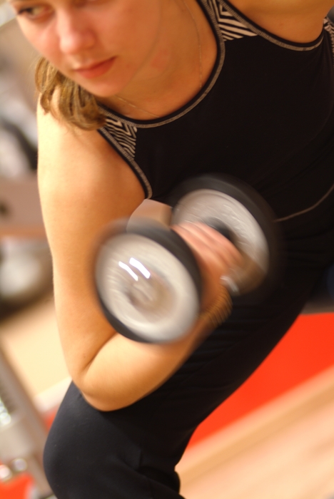 Woman Lifting Weights