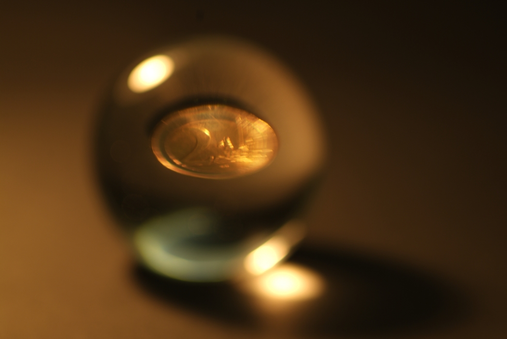 Crystal Ball with Coin Inside