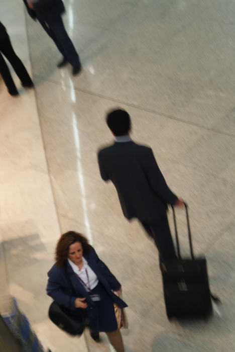 Business People Walking in Airport Terminal