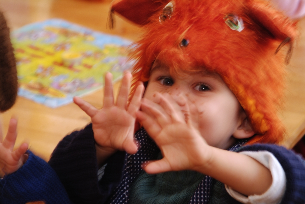 Child in Mouse Costume At Nursery School