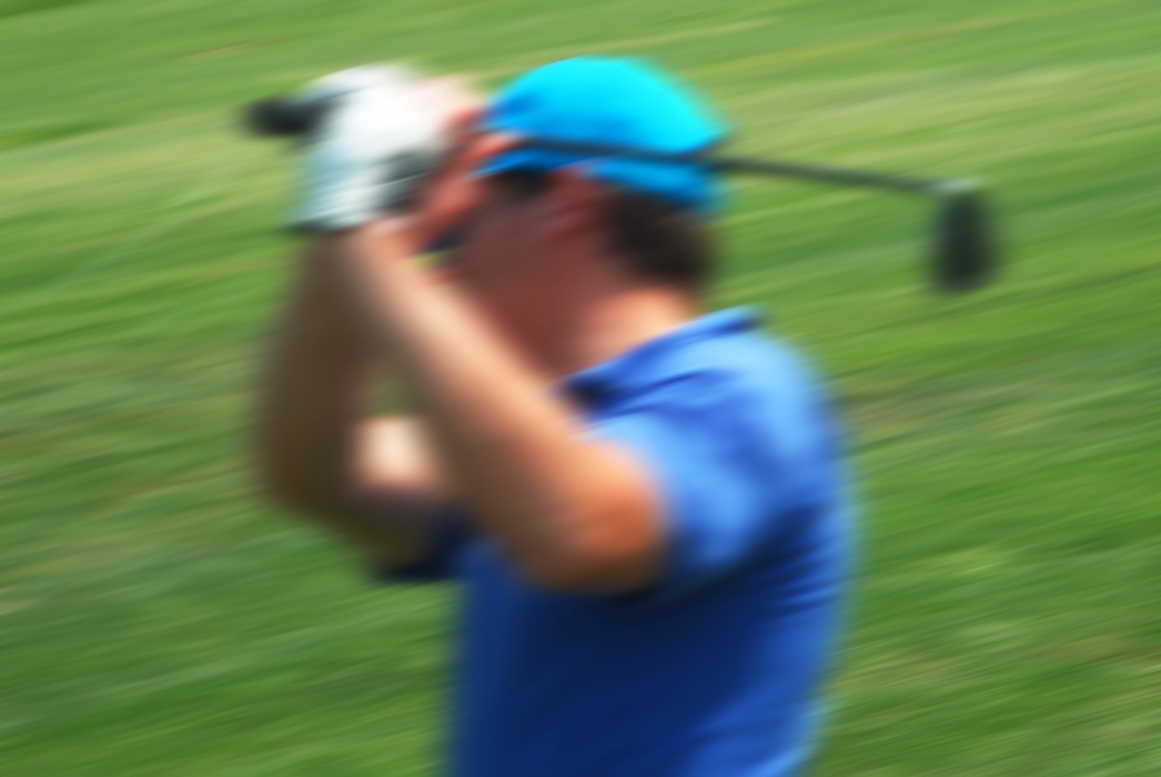 Golfer Making Shot