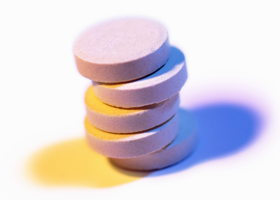 Stack of Vitamin C Tablets