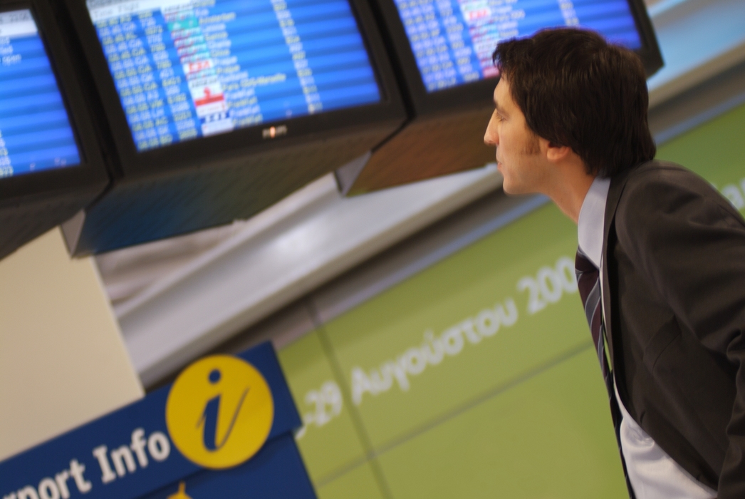 Businessman in The Airport Terminal