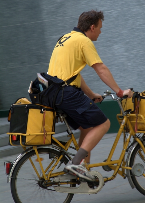 Courier on Bicycle