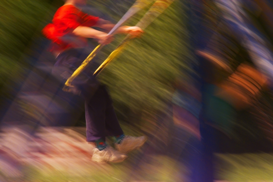 Children Playing on Swings