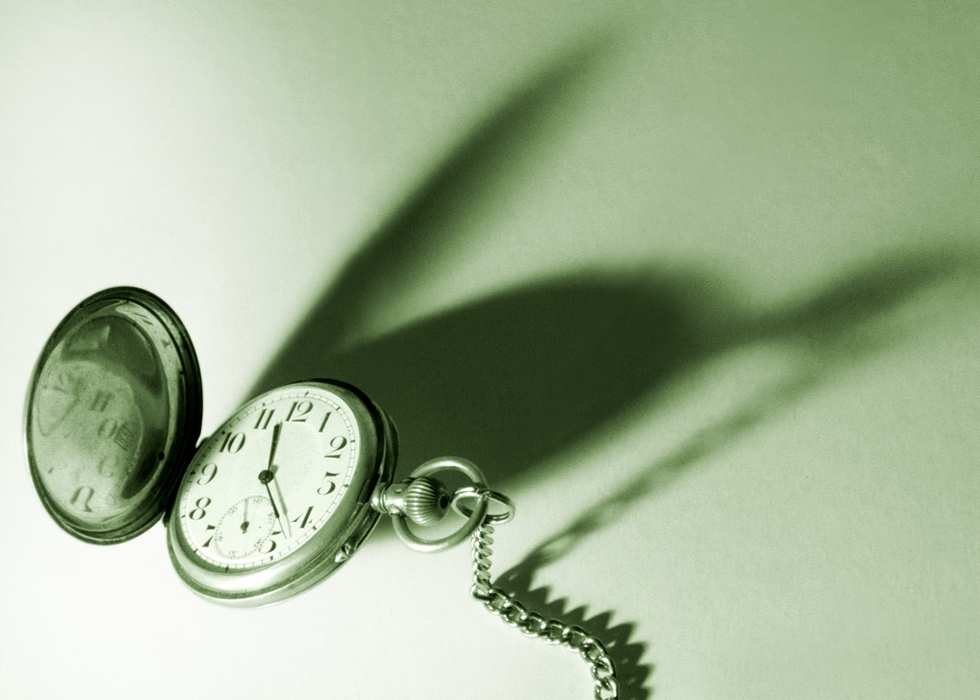 Pocket Watch with Dramatic Shadow