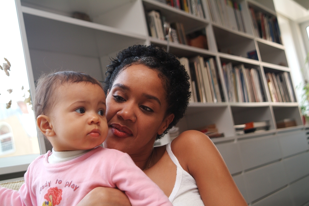 Mother and Daughter At Home