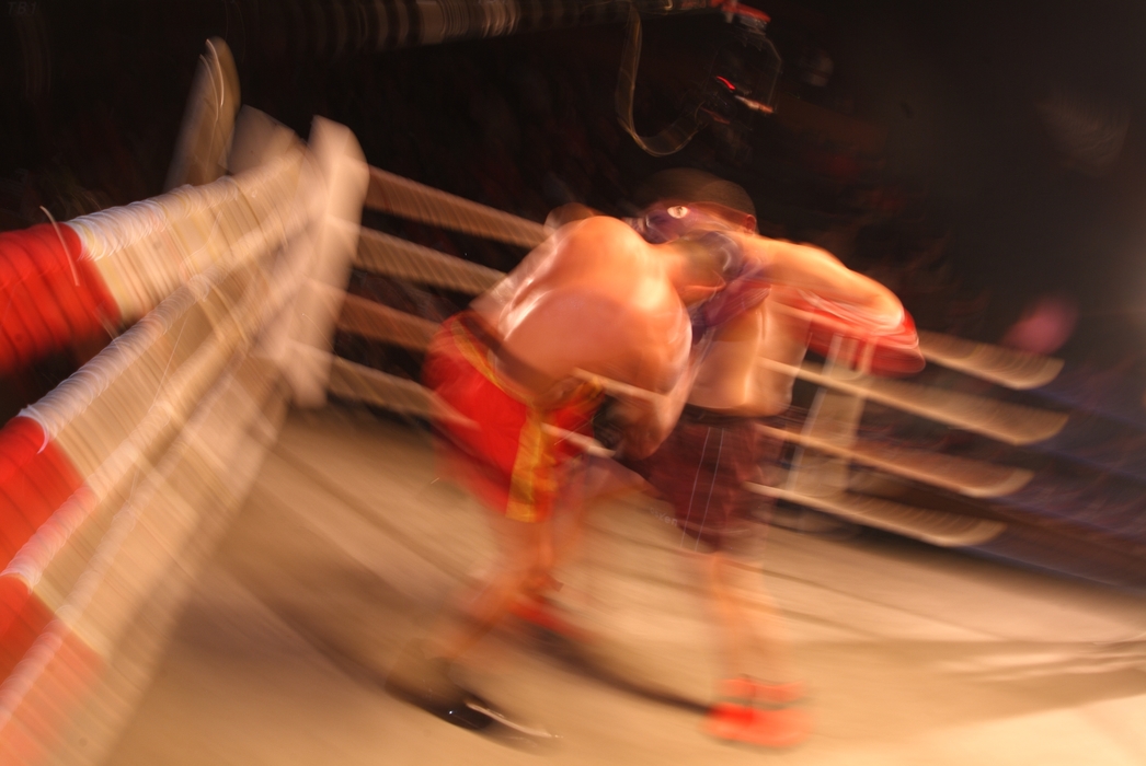 Kick Boxing Throwing Punches