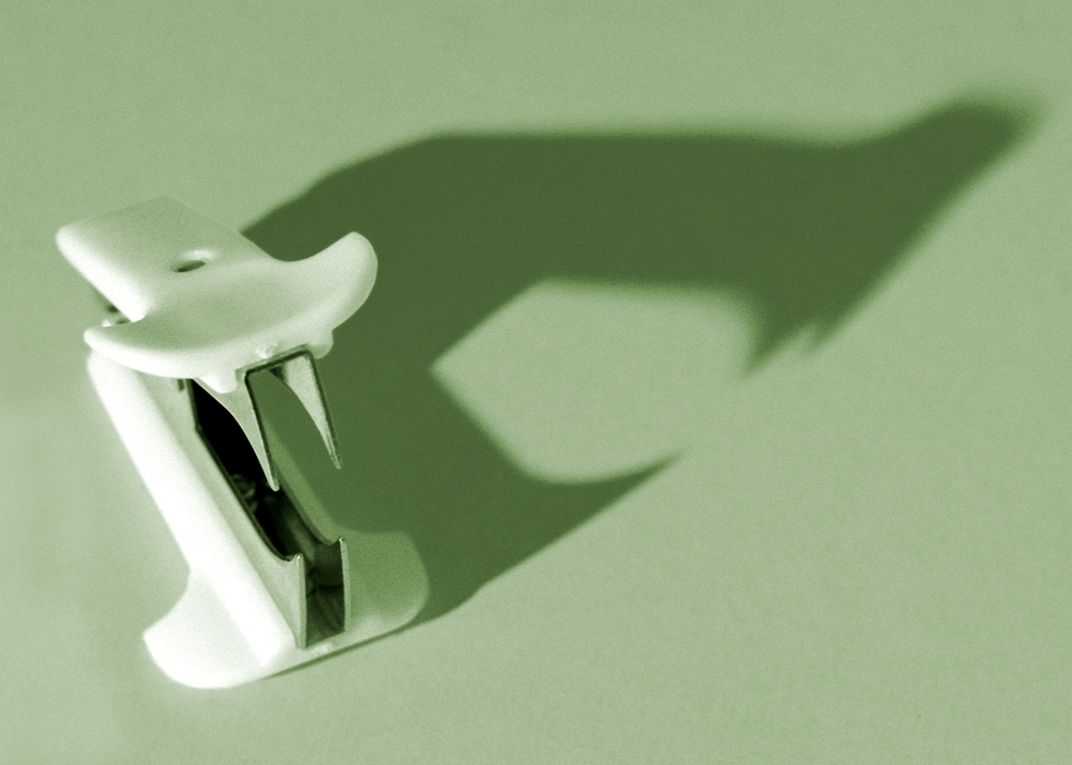Staple Remover with Dramatic Shadow