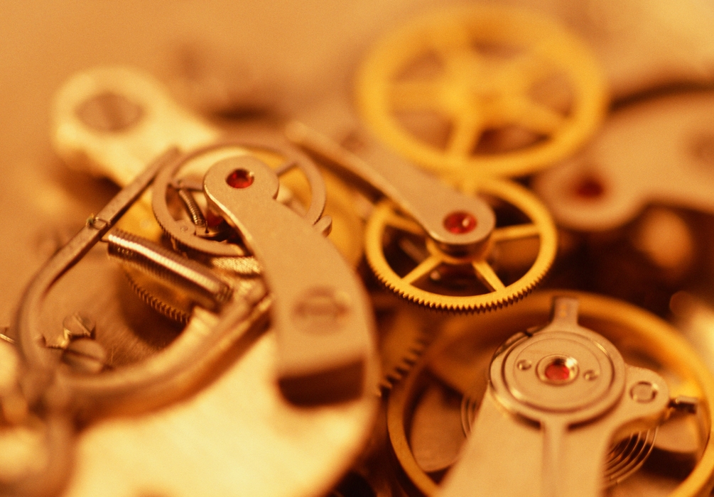 Close-Up Watch Gears