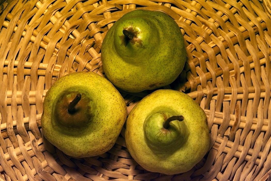 Ripe Pears from Above