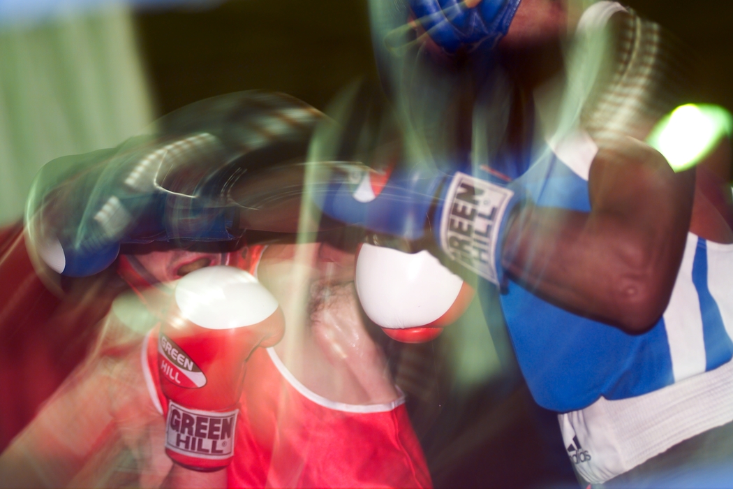 Boxers Sparring