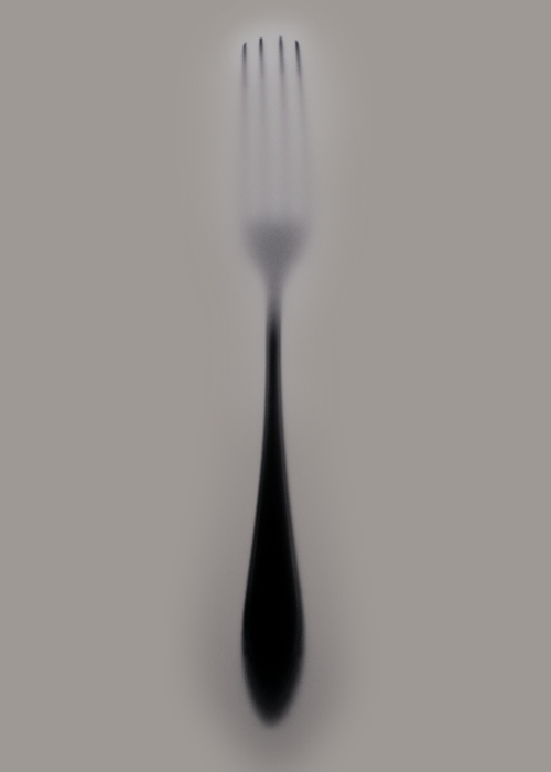 Blurred Silhouette Fork