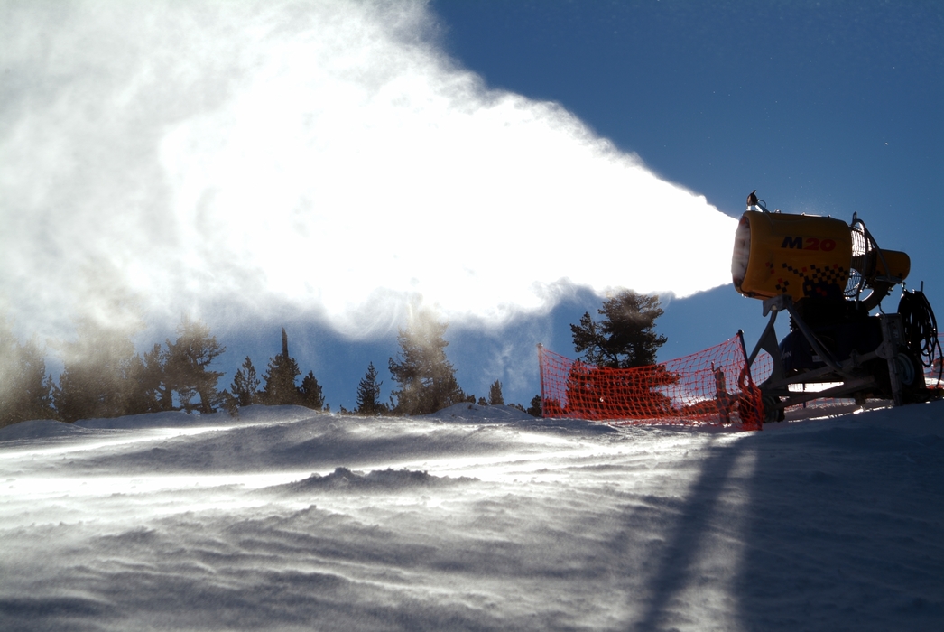 Ski Equipment Making Snow