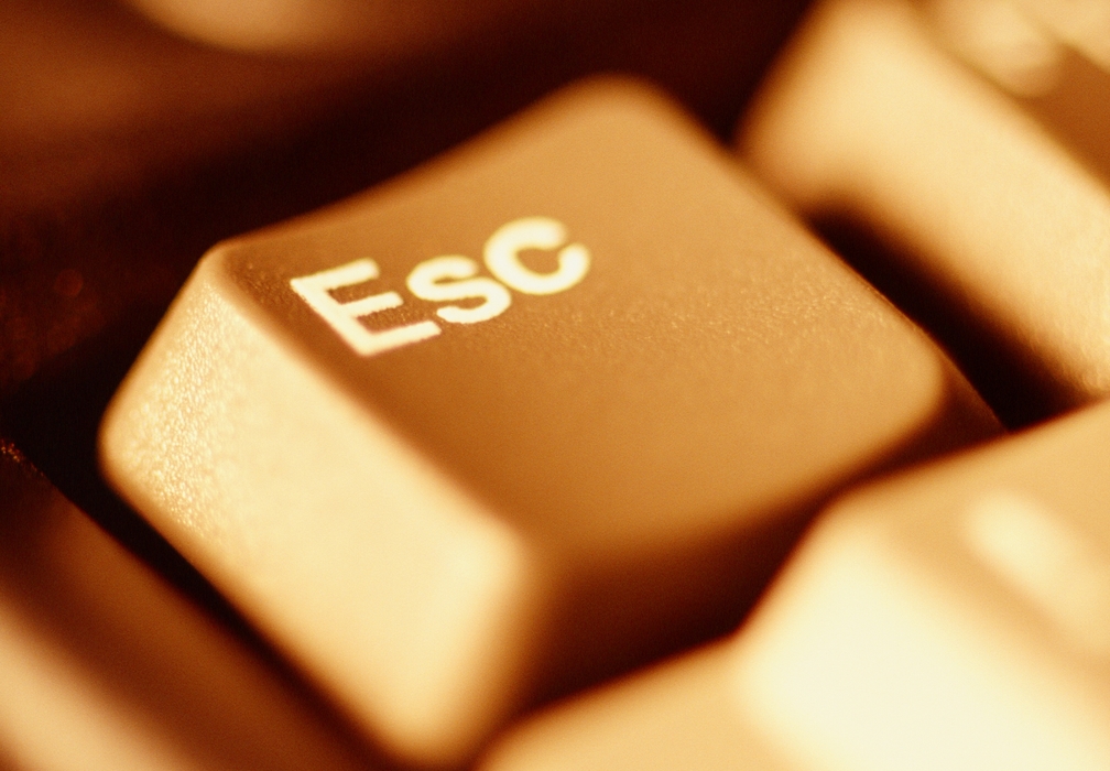 Laptop Keyboard - Close-Up Escape Key