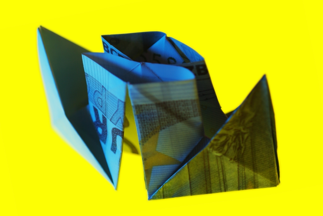 Origami Folded Money