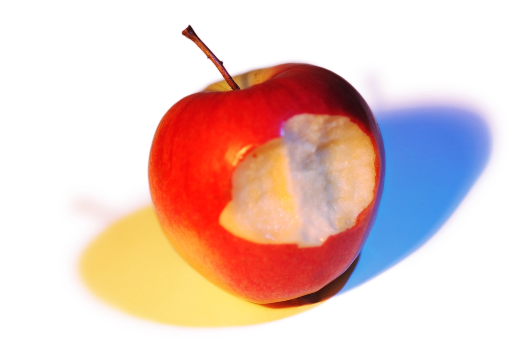 Apple with Bite Taken