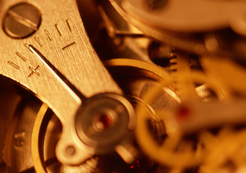 Close-Up Watch Gears