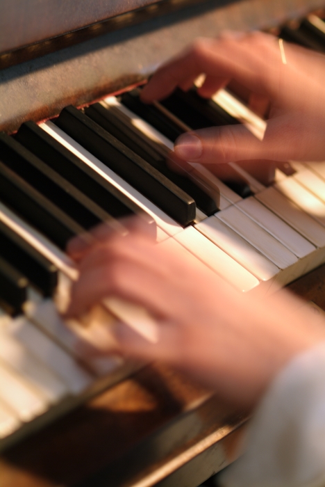 Orchestral Pianist Hands on the Keys