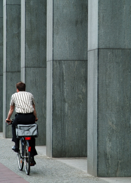 Cyclist Cycling to Work