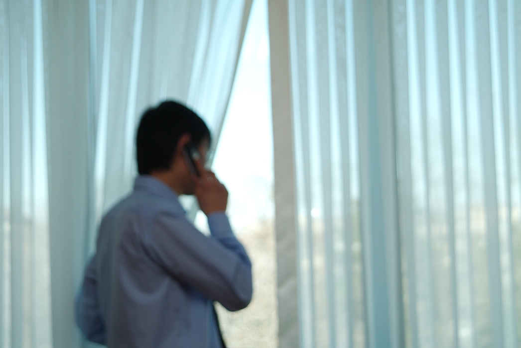 Businessman Talking on Phone