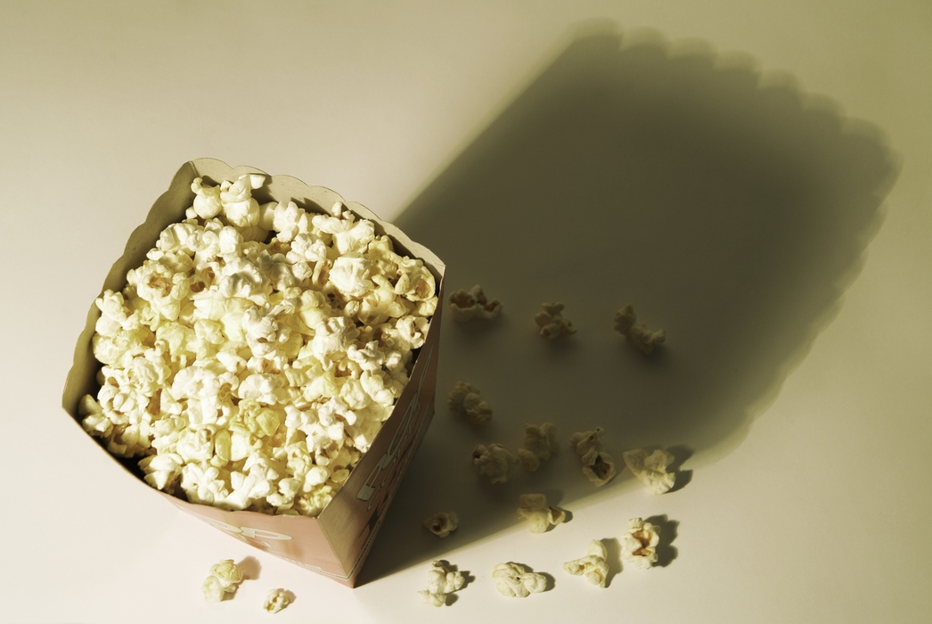 Bag of Popcorn with Dramatic Shadow