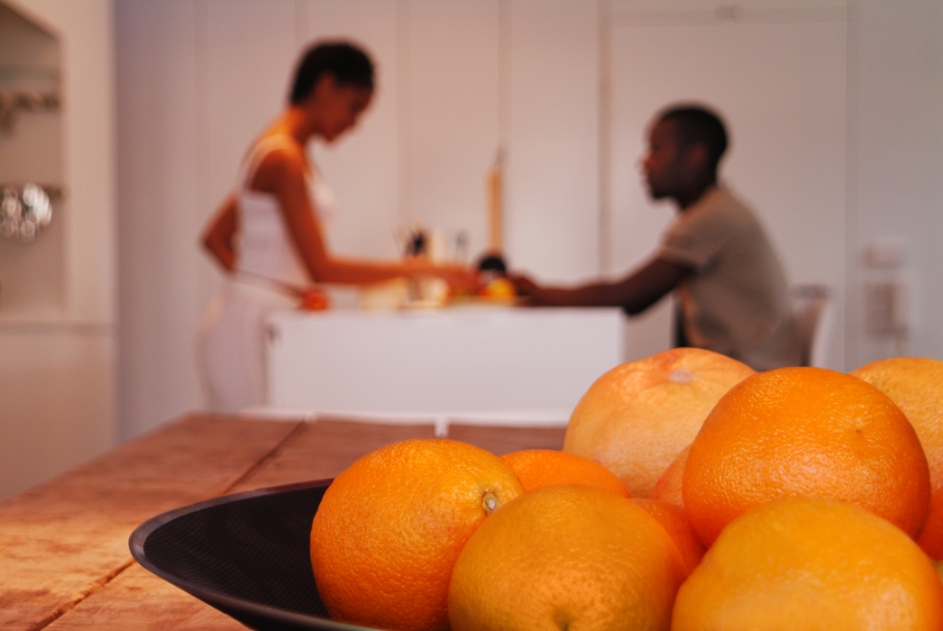 Couple Having Breakfast