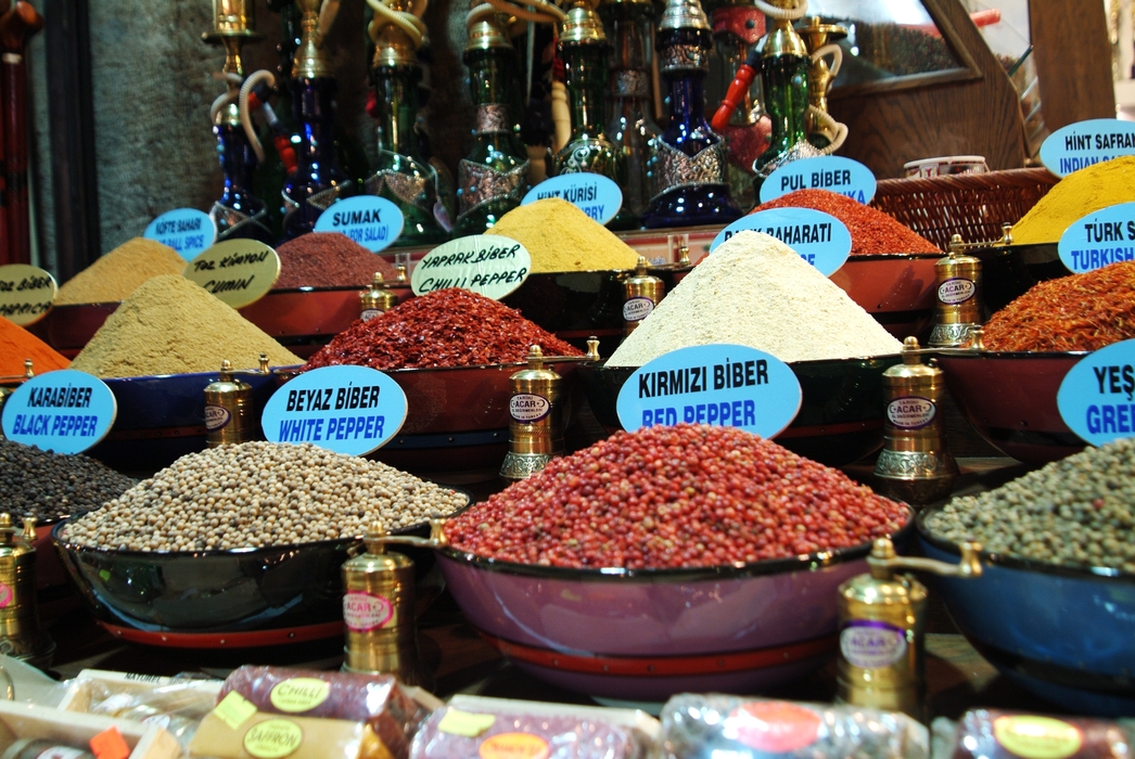 Spices at Grand Bazaar, Istanbul, Turkey