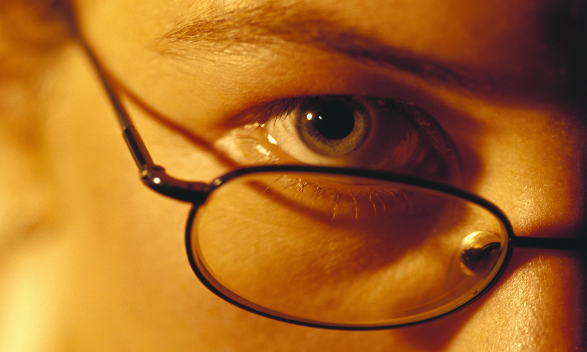 Woman's Face with Eyeglasses