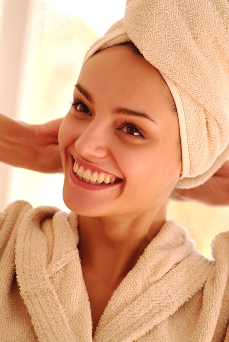 Woman Getting Out of The Bath