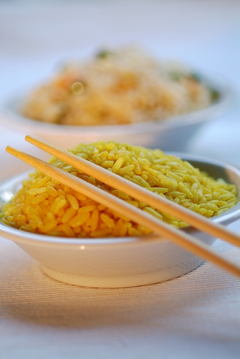 Rice Dish with Chopsticks