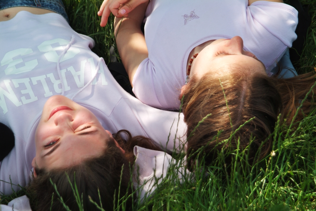 Girls Playing in the Park