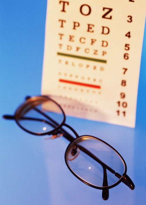 Eye Chart with Glasses